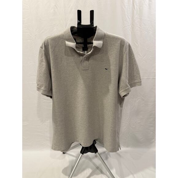 Vineyard Vines Men’s Classic Grey Polo XXL – Embroidered Whale Logo - Picture 1 of 4